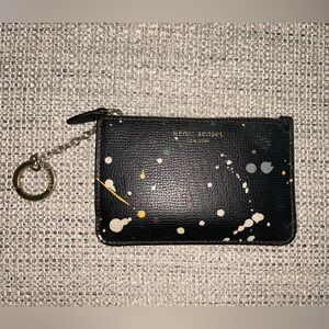 HENRI BENDEL WEST 57TH MINI ZIP PAINT SPLATTER